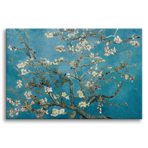 Obraz Kwitnący migdałowiec - reprodukcja malarstwa Vincenta Van Gogha 92072 Naklejkomania - zdjecie 1