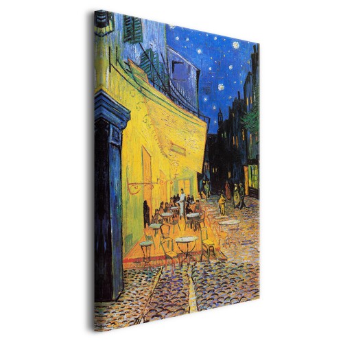 Obraz Taras kawiarni w nocy - reprodukcja malarstwa Vincenta Van Gogha 92079 - zdjęcie 2