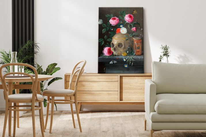 Obraz Vanitas Still Life - reprodukcja malarstwa Jana van Kessela 92040 - zdjęcie 3