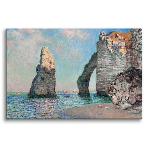 Klify w Étretat - reprodukcja nadmorskiego pejzażu, Claude Monet 92016 Naklejkomania - zdjecie 1