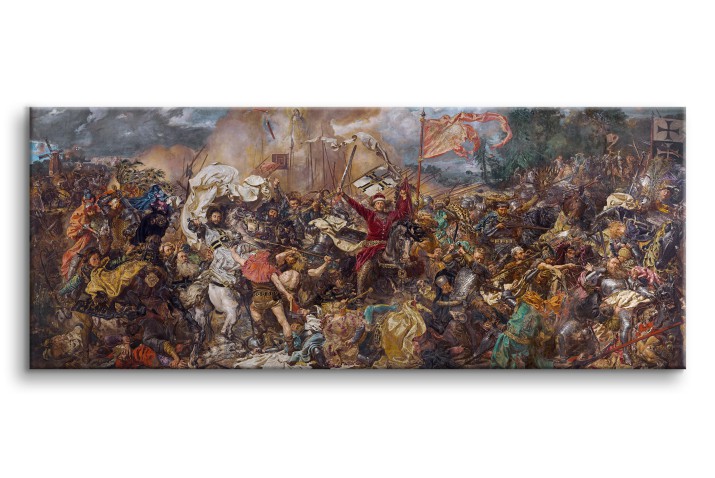 Obraz Bitwa pod Grunwaldem - reprodukcja malarstwa Jana Matejki 92052 Naklejkomania - zdjecie 1