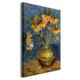 Obraz Szachownice cesarskie w miedzianym wazonie - reprodukcja kwiatów Vincenta Van Gogha 92080 Naklejkomania - zdjecie 2 - miniatura