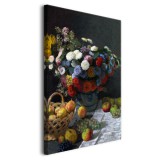 Martwa natura z kwiatami i owocami - reprodukcja malarstwa Claudea Moneta 92019 Naklejkomania - zdjecie 2 - miniatura