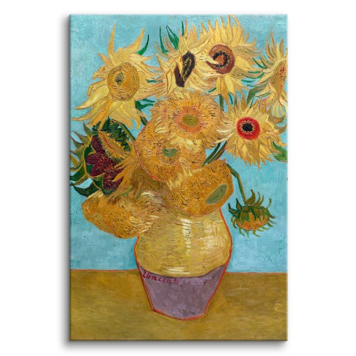 Obraz Słoneczniki I - reprodukcja z serii malarstwa Vincenta Van Gogha 92070 Naklejkomania - zdjecie 1