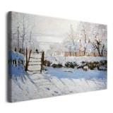 Sroka - reprodukcja malunku zimowego pejzażu, Claude Monet 92015 Naklejkomania - zdjecie 2 - miniatura