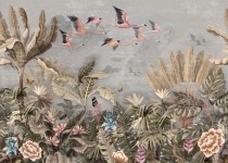 Panele szklane do kuchni ptaki w tropikach 64079 Naklejkomania - zdjecie 2 - miniatura