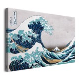 Obraz Wielka fala w Kanagawie - reprodukcja pejzażu Hokusai Katsushika 92037 Naklejkomania - zdjecie 2 - miniatura