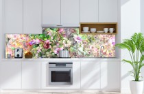 Panele szklane do kuchni kolorowy ogród 42490 Naklejkomania - zdjecie 1 - miniatura