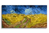 Obraz Pejzaż Pole pszenicy z krukami - reprodukcja malarstwa Vincenta Van Gogha 92083 Naklejkomania - zdjecie 1 - miniatura