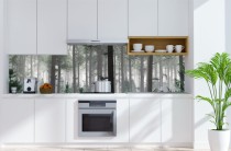Panele na ścianę do kuchni las we mgle PCV 64070 Naklejkomania - zdjecie 1 - miniatura