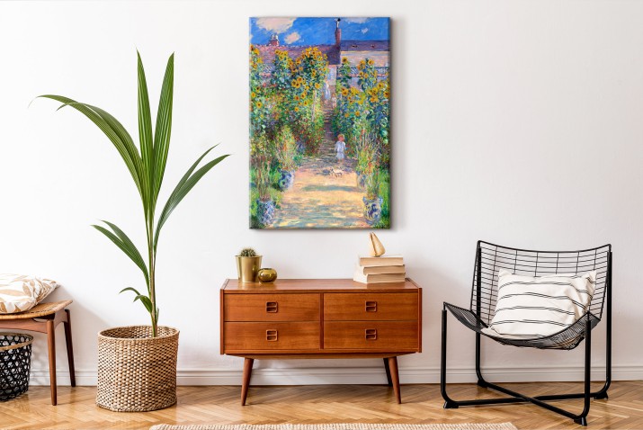 Pejzaż Ogród Moneta w Vétheuil - reprodukcja, Claude Monet 92022 - zdjęcie 3
