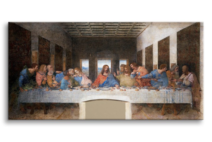 Obraz Ostatnia wieczerza - reprodukcja fresku Leonarda da Vinci ego 92063 Naklejkomania - zdjecie 1
