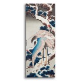Obraz Żurawie na ośnieżonym drzewie - reprodukcja grafiki Hokusai Katsushika 92057 Naklejkomania - zdjecie 1 - miniatura