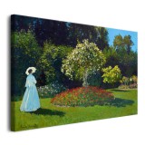 Dama w ogrodzie - reprodukcja malunku pejzażu Claude Monet 92017 Naklejkomania - zdjecie 2 - miniatura