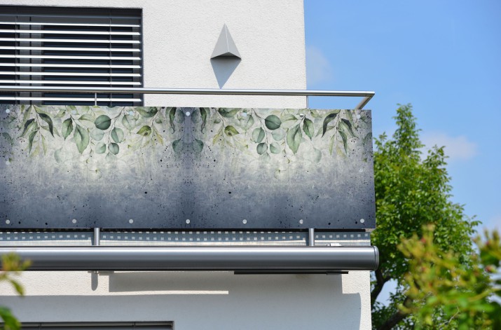 Osłona ozdobna baner na balkon harmonia barw 67292