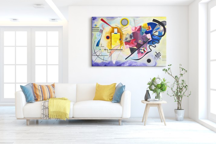 WYPRZEDAŻ 80x120 Obraz Kolorowa abstrakcja - reprodukcja malunku, Wassily Kandinsky 92090 - zdjęcie 3