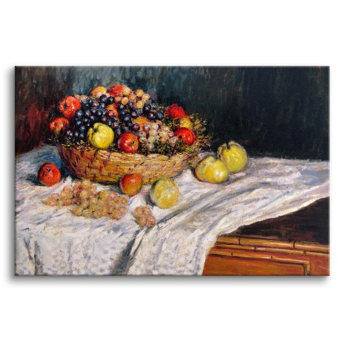 Jabłka i winogrona - reprodukcja malunku martwej natury, Claude Monet 92014 Naklejkomania - zdjecie 1