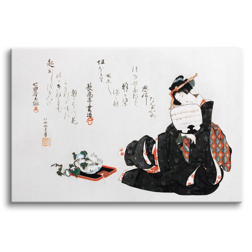 Reprodukcja Portretu Japońska kobieta - reprodukcja malunku Hokusai Katsushika 92046