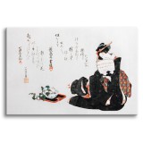 Reprodukcja Portretu Japońska kobieta - reprodukcja malunku Hokusai Katsushika 92046 Naklejkomania - zdjecie 1 - miniatura
