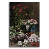 Wiosenne kwiaty - reprodukcja malarstwa Claudea Moneta 92018 Naklejkomania - zdjecie 1 - miniatura