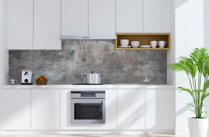 Panele na ścianę do kuchni beton PCV 42049