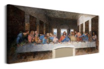 Obraz Ostatnia wieczerza - reprodukcja fresku Leonarda da Vinci ego 92063 Naklejkomania - zdjecie 2 - miniatura