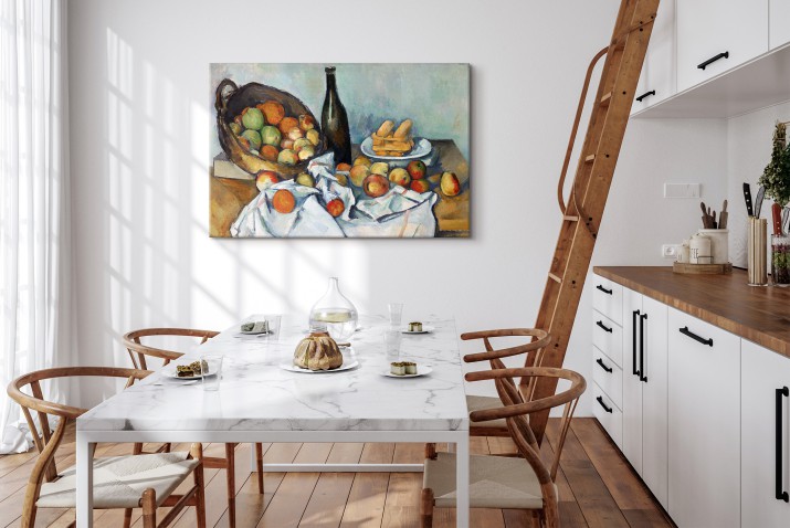 Kosz jabłek - reprodukcja malarstwa martwej natury, Paul Cézanne - zdjęcie 3