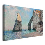 Klify w Étretat - reprodukcja nadmorskiego pejzażu, Claude Monet 92016 Naklejkomania - zdjecie 2 - miniatura