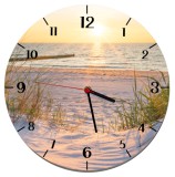 Zegar ścienny do sypialni, salonu, pejzaż, morze, plaża, wydmy Z011 Naklejkomania - zdjecie 1 - miniatura