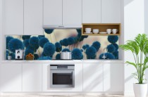 Panel PCV do kuchni na ścianę niebieskie kwiaty 9978 Naklejkomania - zdjecie 1 - miniatura