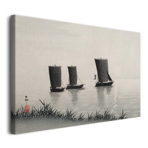 Obraz Łodzie rybackie (Fishing boats) - Ohara Koson, reprodukcja 92068 - zdjęcie 2