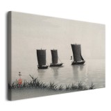 Obraz Łodzie rybackie (Fishing boats) - Ohara Koson, reprodukcja 92068 Naklejkomania - zdjecie 2 - miniatura