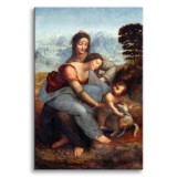 Obraz Święta Anna Samotrzecia - reprodukcja malarstwa Leonarda da Vinci ego 92060 Naklejkomania - zdjecie 1 - miniatura