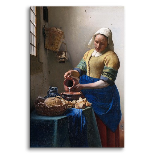Reprodukcja Portretu Mleczarka - reprodukcja malarstwa Jana Vermeera 92042 Naklejkomania - zdjecie 1