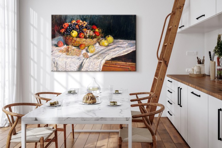 Jabłka i winogrona - reprodukcja malunku martwej natury, Claude Monet 92014 - zdjęcie 3