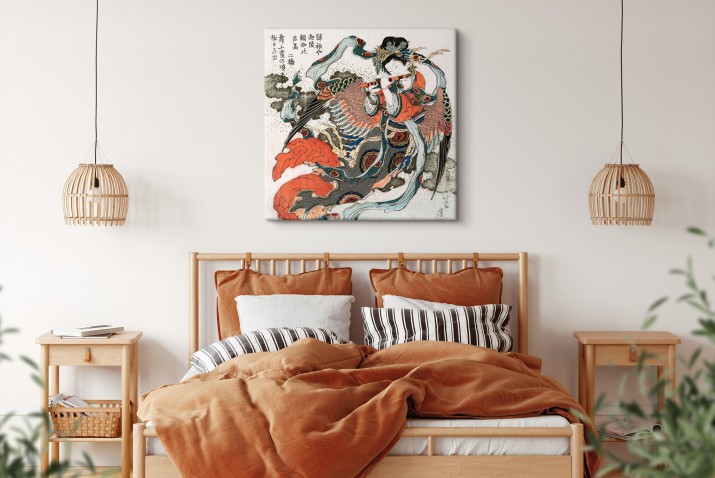 Reprodukcja Portretu Japońska kobieta II - reprodukcja malunku Hokusai Katsushika 92048 - zdjęcie 3