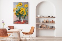 Bukiet Słoneczników - reprodukcja malunku kwiatów, Claude Monet 92021 Naklejkomania - zdjecie 3 - miniatura