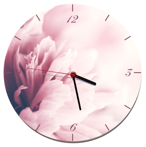 Zegar ścienny do sypialni, płatki róży  Z014 Naklejkomania - zdjecie 1