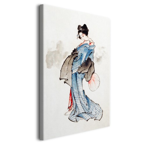 Reprodukcja Portretu Japońska kobieta III - reprodukcja szkicu Hokusai Katsushika 92056 - zdjęcie 2