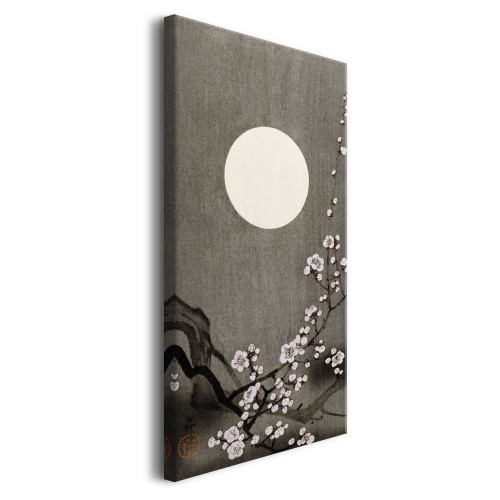 Obraz Kwitnący kwiat śliwki przy pełni księżyca (Blooming plum blossom at full moon) - Ohara Koson, reprodukcja 92066 - zdjęcie 2