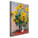 Bukiet Słoneczników - reprodukcja malunku kwiatów, Claude Monet 92021 Naklejkomania - zdjecie 2 - miniatura