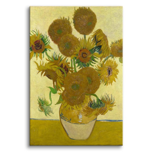 Obraz Słoneczniki II - reprodukcja z serii malarstwa Vincenta Van Gogha 92071 Naklejkomania - zdjecie 1
