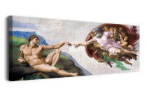 Obraz Stworzenie Adama - reprodukcja sławnego fresku Michała Anioła 92051 Naklejkomania - zdjecie 2 - miniatura