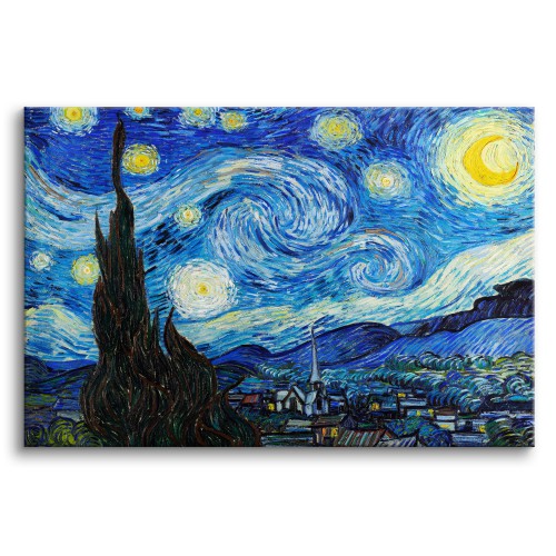 Obraz Gwiaździsta noc - reprodukcja pejzażu, Vincent Van Gogh 92069