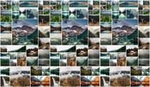 Fototapeta na ścianę Natura - kolaż zdjęć leśnych i górskich krajobrazów 21211 Naklejkomania - zdjecie 2 - miniatura