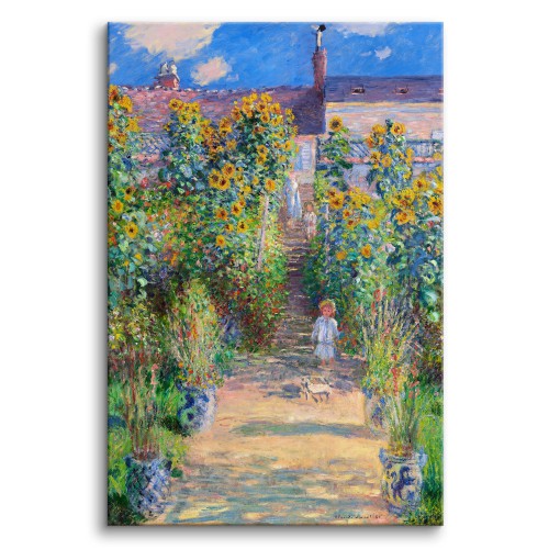 Pejzaż Ogród Moneta w Vétheuil - reprodukcja, Claude Monet 92022 Naklejkomania - zdjecie 1