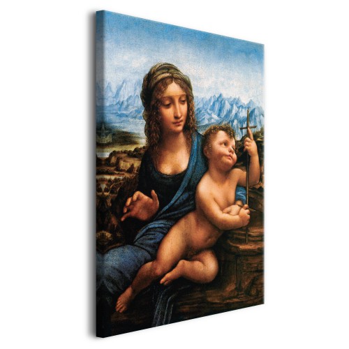 Reprodukcja Portretu Madonna z kądzielą - reprodukcja malarstwa Leonarda da Vinci ego 92061 - zdjęcie 2