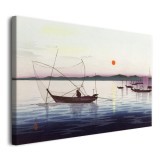 Obraz Łodzie i zachodzące słońce (Boats and setting sun) - Ohara Koson, reprodukcja 92067 Naklejkomania - zdjecie 2 - miniatura