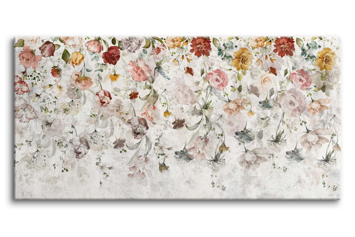 Obraz na ścianę do salonu, sypialni deszcz kwiatów 20716 Naklejkomania - zdjecie 1