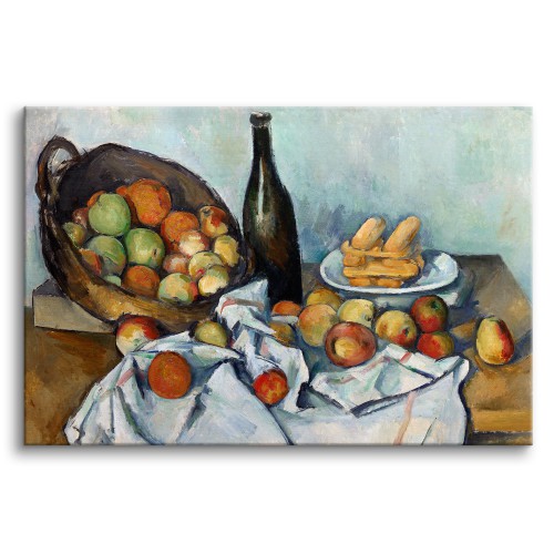 Kosz jabłek - reprodukcja malarstwa martwej natury, Paul Cézanne Naklejkomania - zdjecie 1